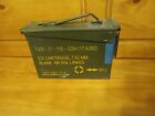 Military Metal AMMO CAN 7.62mm Blank Linked M13 Box Only See Pics