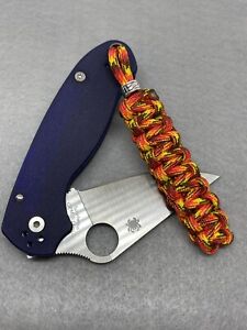 550 Paracord Knife Lanyard 2 Pk.  Firecracker  Cord With Metal Bead