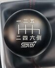 MS86 for SUBARU WRX STI 6 Speed 190g Black Japanese Shift Pattern Engraved Knob (For: More than one vehicle)