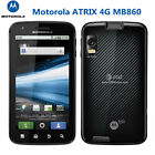 Motorola ATRIX 4G MB860 Black Smartphone Camera Unlocked 4.0