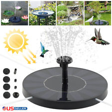 Solar Power Fountain Pump Submersible Floating Water Bird Bath Pond Garden Decor