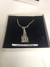 Chesterfield Spire PP-G69  Emblem on Silver Platinum Plated Necklace 18