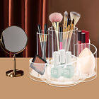 360 Rotating Makeup Organizer Clear Storage Holder with 6 Compartments
