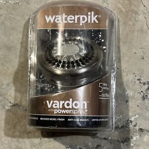 Waterpik Vardon Power Spray 5 Spray Brushed Nickel Finish 3.75