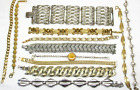15 Vintage Designer BRACELETS Jewelry Lot-Signed-MONET CORO NAPIER SARA TRIFARI
