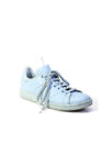 Adidas Womens Lace Up Alligator Print Light Blue Low Top Sneakers Size 7