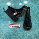 Dr. Martens Rozalie Women’s Black Patent Leather Heeled Chelsea Boots Size 6