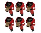 MSD (6) Red Ignition Coils For 2011-2016 F-150 3.5L V6 Ecoboost W/ Tan 3-Pin