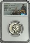 2021 D NGC MS66 CROSSING THE DELAWARE CLAD 25c QUARTER GREAT EYE APPEAL