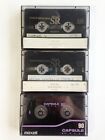 Lot of 3 Metal Bias Cassettes 60, 90, 100 min Sony, Maxell USED - SOLD AS BLANKS