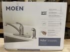 New ListingMOEN Adler Single-Handle Low Arc Standard Kitchen Faucet with Side Sprayer