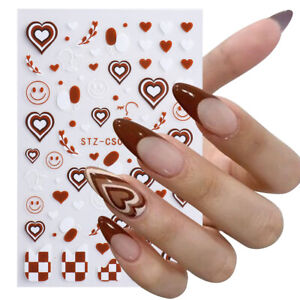 Drawing Pattern Nail Stickers Waterproof Nail Art Design DIY Decals Easy Use