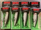 4 New Silver Countdown CD-7 Fishing Lures Lot