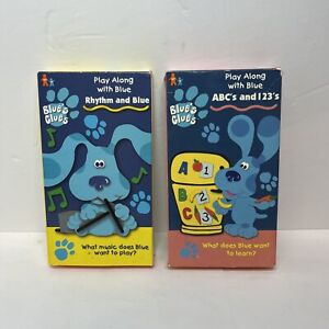 Blues Clues Nick Jr VHS Lot Of 2 - Rhythm and Blues, ABC’s and 123’s