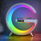 Wireless Charger Alarm Clock Speaker APP Control RGB Night Light Charging Dock