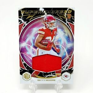 2022 Panini Elements Supercharged 10/75 Skyy Moore #SC-23 Rookie RC Patch Chiefs