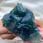 New Listing1.2LB Large NATURAL Green Cube FLUORITE Quartz Crystal Cluster Mineral Specimen
