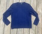 Charter Club Luxury 100% Cashmere Sweater Women’s Pullover Navy Blue