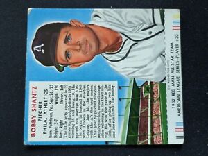 1952 Red Man All-Star Baseball Card # 20A Bobby Shantz - Philadelphia (VG/EX)