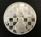 The Queen - 1 Troy Oz .999 Silver Round Chess Coin - 1 9/16&quot; Dia.