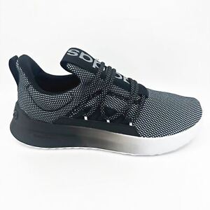 Adidas Lite Racer Adapt 5.0 Black White Mens Wide Width Running Shoes HR1798