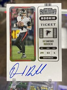 New ListingDesmond Ridder 2022 Contenders Rookie Ticket On Card Auto  #114 Falcons 🔥