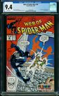 WEB OF SPIDERMAN 36 CGC 9.4 WHITE PAGES FIRST TOMBSTONE B1