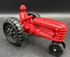 Vintage Hard Plastic, TOY FARM TRACTOR (Unbranded, Made in U.S.A.) 5 Inches Long
