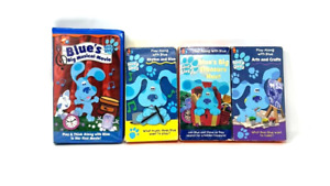 Lot Of 4 Nick Jr Blues Clues VHS Big Musical Movie, Rhythm & Blue, Arts & Crafts