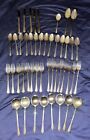Holmes & Edwards Inlaid IS Spring Garden Silver Plate Flatware Vintage Lot of 46
