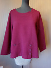 HABITAT Clothes To Live In Burgundy Boxy Top Small to Medium
