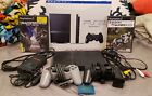 Sony Playstation 2 PS2 Slim Black Console Bundle 2 Controllers 2 Games 1 Card