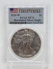 2020 W Burnished Silver Eagle PCGS SP70 First Strike
