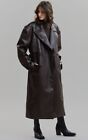 frankie shop coat DIANA FAUX LEATHER TRENCH COAT
