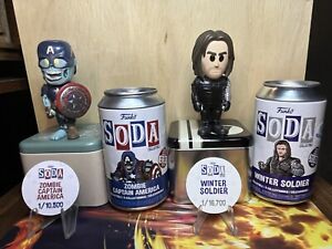 Funko Soda! Lot - Marvel - Zombie Captain America Common & Winter Soldier Common