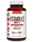 Vitamin K2 Supplement 180mcg -Vitamin K2 MK7 Supports Bone & Heart Health