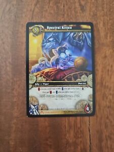 WOW WORLD OF WARCRAFT TCG SPECTRAL KITTEN Tiger Cub Pet LOOT CARD- CODE WAS USED
