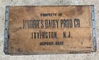 Vintage 1959 Knorr’s Dairy Wood Milk Crate box Irvington NJ New Jersey