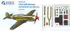 Quinta Studios 1/32 CURTISS P-40B WARHAWK 3D DECAL COLORED INTERIOR SET GWH Kit