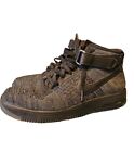 Nike Air Force 1 Ultra Mid FlyKnit Rare Black Grey 817420-001 Mens Size 10.5