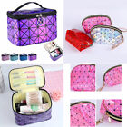 US Holographic Portable Travel Cosmetic Makeup Bag PU Handy Toiletry Waterproof
