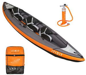 Itiwit Inflatable Recreational Sit on Kayak with Pump, 2 or 3 Person