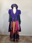 Women’s M 36”  Medieval Renaissance Purple Gypsy Costume Jacket Skirt Hat Sash