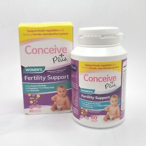 Sasmar Conceive Plus Women's Fertility Support - 60 Capsules - New & Sealed
