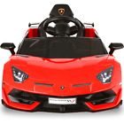 Ride on Car for Kids 35W*2 Electric Battery Powered Sports Car Lamborghini Red