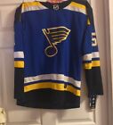 Jordan Binnington St. Louis Blues NHL Adidas Authentic  Jersey Size 52