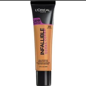 L'OREAL INFALLIBLE TOTAL COVER 24HR FOUNDATION #310 CLASSIC TAN 1.0 Oz 30ml New
