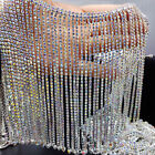 NEW Rhinestone Crystal Tassel Chain Trim Glitter Beaded Fringe Sewing Craft 10CM
