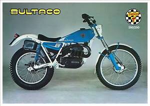 BULTACO Brochure Sherpa T 250 350 Trials 1981 1982 1983 1985 Sales Catalog REPRO