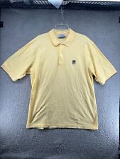 Vtg Bel Air Country Club Golf Polo Shirt Mens XL Yellow Los Angeles CA
